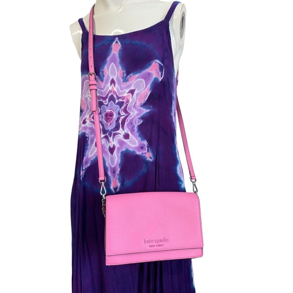 Kate Spade New York Cameron Monotone Convertible Crossbody Bright Peony - Picture 12 of 12